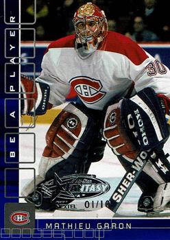 2001-02 Be a Player Memorabilia - NHL All-Star Fantasy Sapphire #181 Mathieu Garon Front