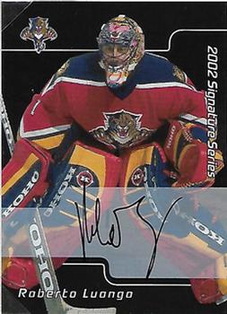2001-02 Be a Player Signature Series - Autographs #012 Roberto Luongo Front