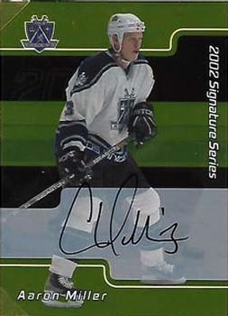 2001-02 Be a Player Signature Series - Autographs Gold #013 Aaron Miller Front