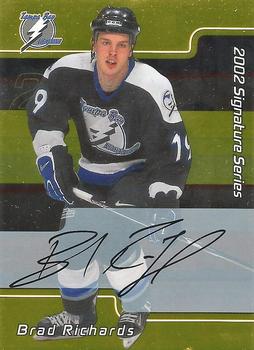 2001-02 Be a Player Signature Series - Autographs Gold #026 Brad Richards Front