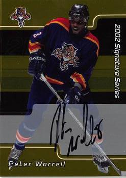 2001-02 Be a Player Signature Series - Autographs Gold #061 Peter Worrell Front