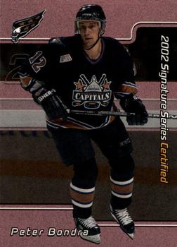 2001-02 Be a Player Signature Series - Certified 100 #C-31 Peter Bondra Front