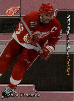 2001-02 Be a Player Signature Series - Certified 100 #C-44 Steve Yzerman Front