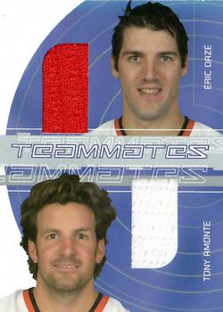 2001-02 Be a Player Signature Series - Teammates #TM-7 Tony Amonte / Eric Daze Front