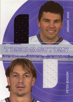 2001-02 Be a Player Signature Series - Teammates #TM-30 Peter Bondra / Jaromir Jagr Front