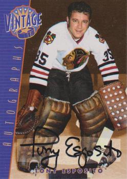 2001-02 Be a Player Signature Series - Vintage Autographs #VA-1 Tony Esposito Front