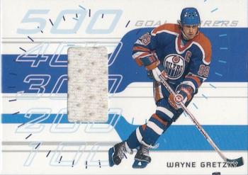 2001-02 Be a Player Memorabilia - 500 Goal Scorers Jersey #GS-01 Wayne Gretzky Front