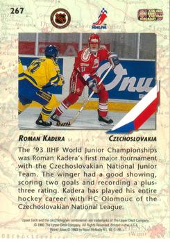1993-94 Upper Deck #267 Roman Kadera Back