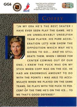 1993-94 Upper Deck - Gretzky's Great Ones #GG6 Paul Coffey Back