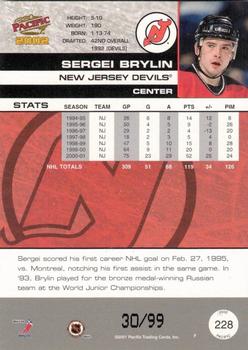 2001-02 Pacific - Hobby LTD #228 Sergei Brylin Back