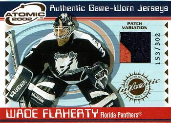 2001-02 Pacific Atomic - Patches #28 Wade Flaherty Front