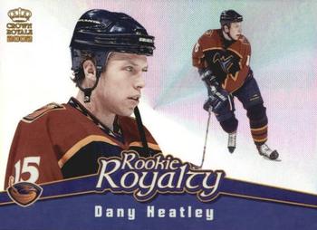 2001-02 Pacific Crown Royale - Rookie Royalty #1 Dany Heatley Front