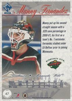 2001-02 Pacific Private Stock - Silver #47 Manny Fernandez Back