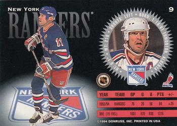 1994-95 Donruss #9 Mark Messier Back