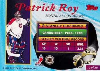1994-95 Finest - Ring Leaders #14 Patrick Roy Back