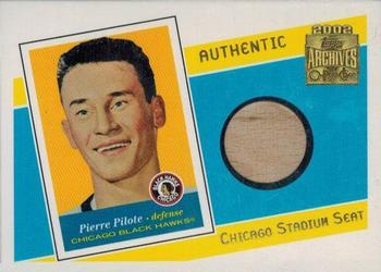 2001-02 Topps / O-Pee-Chee Archives - Arena Seats #AS-PP Pierre Pilote Front