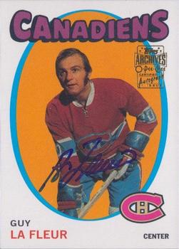 2001-02 Topps / O-Pee-Chee Archives - Autographs #28 Guy Lafleur Front