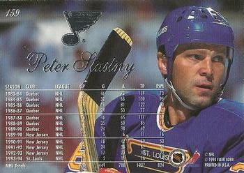 1994-95 Flair #159 Peter Stastny Back