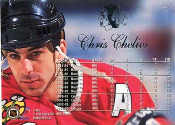 1994-95 Flair #32 Chris Chelios Back