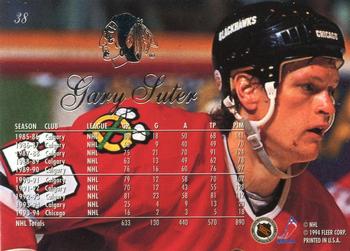 1994-95 Flair #38 Gary Suter Back
