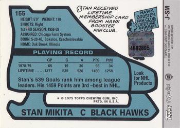 2001-02 Topps / O-Pee-Chee Archives - Relics #J-SM Stan Mikita Back
