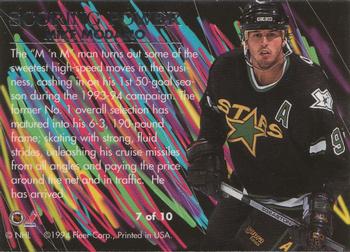 1994-95 Flair - Scoring Power #7 Mike Modano Back