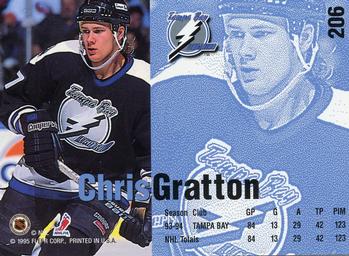1994-95 Fleer #206 Chris Gratton Back