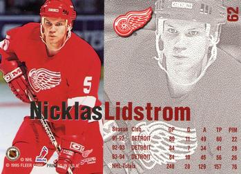 1994-95 Fleer #62 Nicklas Lidstrom Back