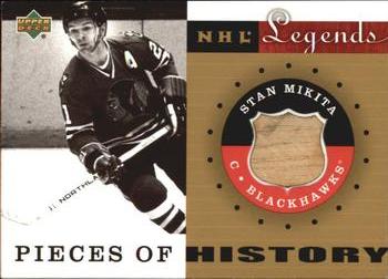 2001-02 Upper Deck Legends - Pieces of History #PH-SM Stan Mikita Front