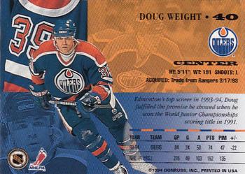 1994-95 Leaf #40 Doug Weight Back