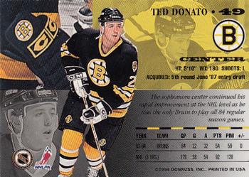 1994-95 Leaf #49 Ted Donato Back