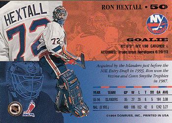 1994-95 Leaf #50 Ron Hextall Back