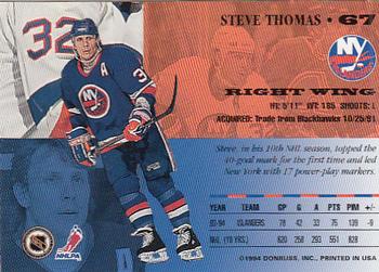 1994-95 Leaf #67 Steve Thomas Back