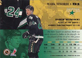 1994-95 Leaf #91 Mark Tinordi Back