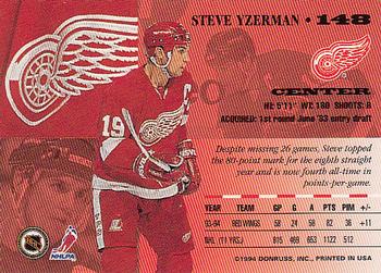 1994-95 Leaf #148 Steve Yzerman Back
