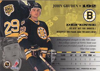 1994-95 Leaf #192 John Gruden Back