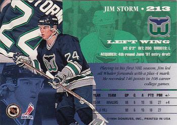 1994-95 Leaf #213 Jim Storm Back
