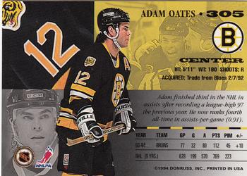1994-95 Leaf #305 Adam Oates Back