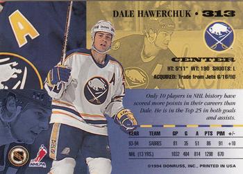 1994-95 Leaf #313 Dale Hawerchuk Back