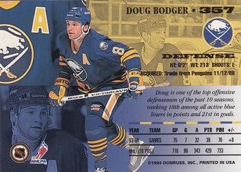 1994-95 Leaf #357 Doug Bodger Back