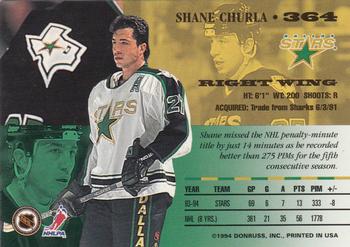 1994-95 Leaf #364 Shane Churla Back
