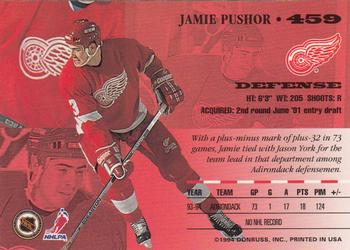 1994-95 Leaf #459 Jamie Pushor Back