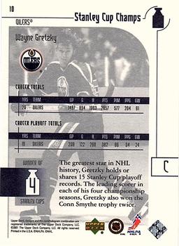 2001-02 Upper Deck Stanley Cup Champs #10 Wayne Gretzky Back
