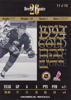 1994-95 Leaf - Gold Leaf Rookies #11 Derek Plante Back