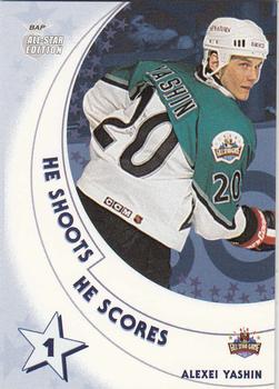 2002-03 Be a Player All-Star Edition - He Shoots-He Scores Points #NNO Alexei Yashin Front
