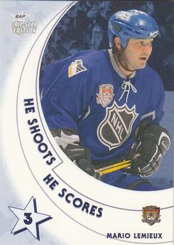 2002-03 Be a Player All-Star Edition - He Shoots-He Scores Points #NNO Mario Lemieux Front