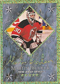 1994-95 Leaf - Gold Leaf Stars #8 Martin Brodeur / Dominik Hasek Front