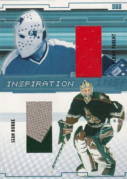 2002-03 Be a Player Between the Pipes - Inspirations #I-5 Sean Burke / Bernie Parent Front
