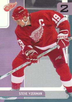 2002-03 Be a Player First Edition - He Shoots-He Scores Points #NNO Steve Yzerman Front