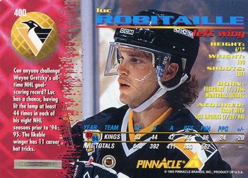 1994-95 Pinnacle #400 Luc Robitaille Back